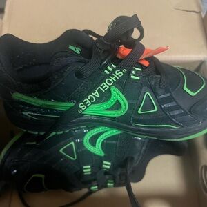 Nike Rubber Duck Kids Sneakers in Black and Neon Green